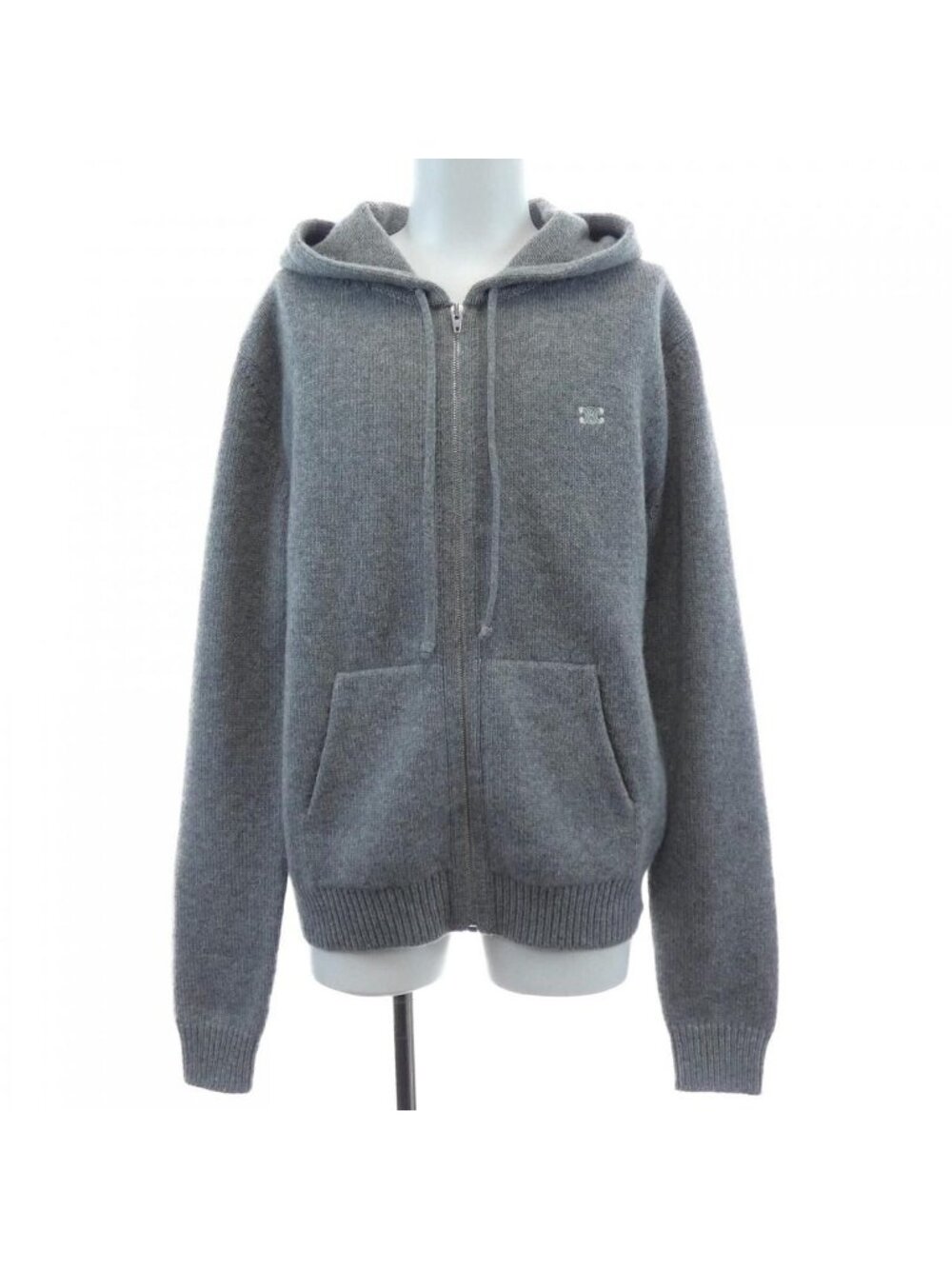 Celine Triomphe Hoodie Gray